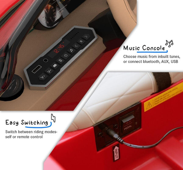 EMotorad Formula Fun BENTLEY BACALAR Ride-On Car - Red