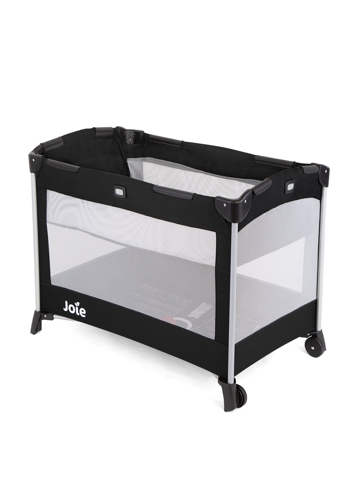 Joie Kubbie™ Compact Travel Cot with Bassinet – Coal