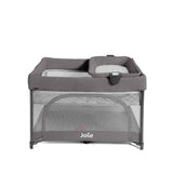 Joie Sesame LX One-Hand Fold Playard with Bassinet & Changer Thunder