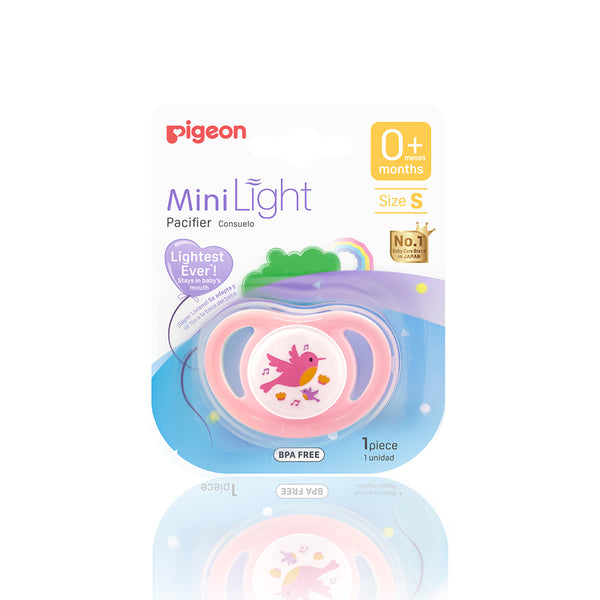 Pigeon Baby Soother S Size 0+ Minilight - Bird