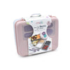 Melii 2 Tier Bento Box with Utensils 6 Compartments – Pink Purple Grey