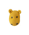 Pluchi Rattle Hippo - Tuscansun 100% Cotton Knitted Stuffed Soft Toy for Babies / Kids