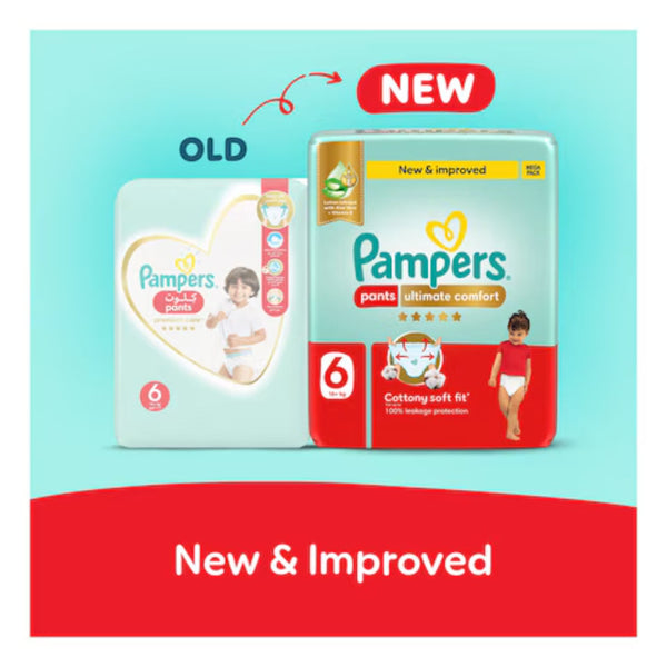 Pampers Ultimate Comfort Pants Size 6 16+kg 34 Pants (Made In Egypt)