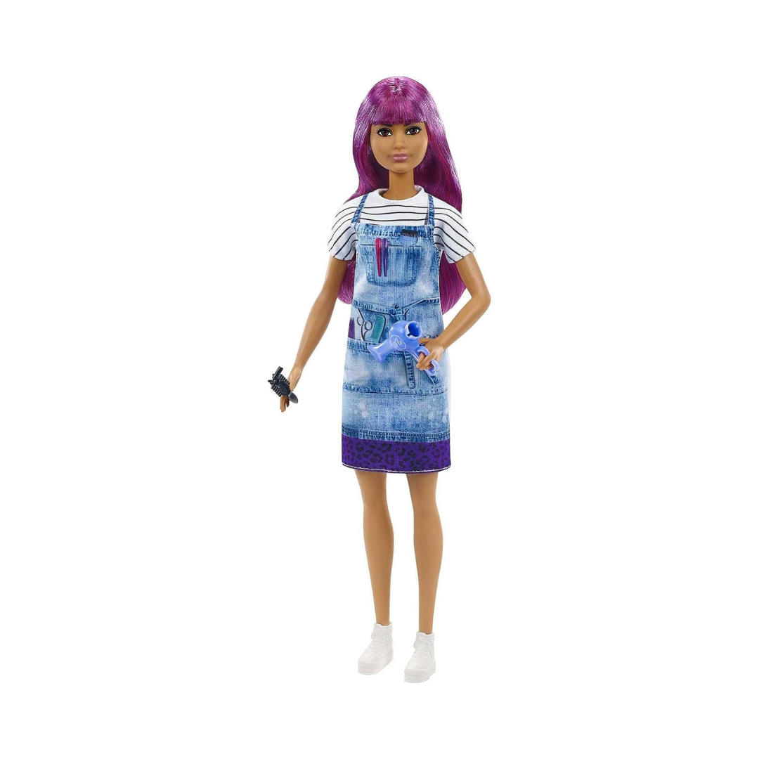 Barbie Salon Stylist Doll with Hair Styling Accessories – 3 Years+