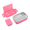 Youp Stainless Steel Pink Color Kids Lunch Box - Pegga Pig