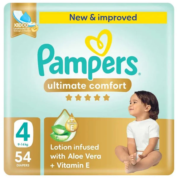 Pampers Ultimate Comfort Size 4 9-14kg 54Diapers