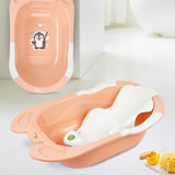 R for Rabbit Bubble Double Snowy Bath Tub with Ergonomic Sling - Peach White
