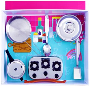 Ramson Barbie Kitchen and Dining Play Set 24 pcs