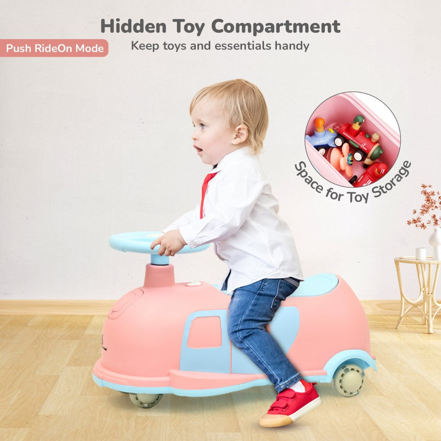 R For Rbbit Iya Iya Caravan Swing car - Pink Blue