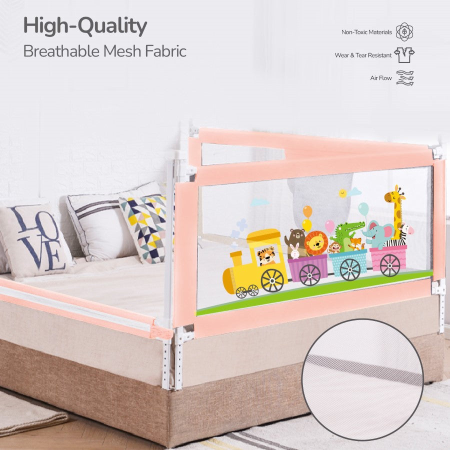 R For Rabbit Bed Rail Safari Pink