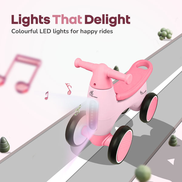 R For Rabbit Speedster Glider Baby Ride On Car - Pink