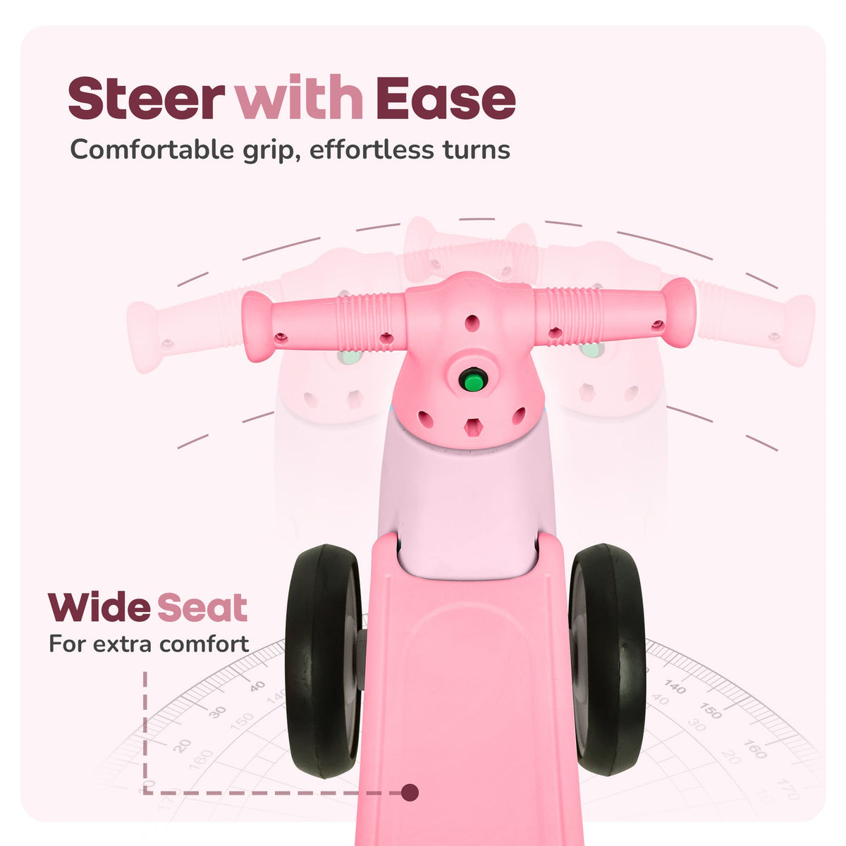 R For Rabbit Speedster Glider Baby Ride On Car - Pink