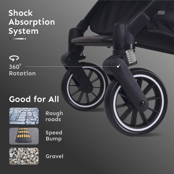 R For Rabbit Pocket Air Stroller - Green Black