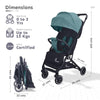 R For Rabbit Pocket Air Stroller - Green Black