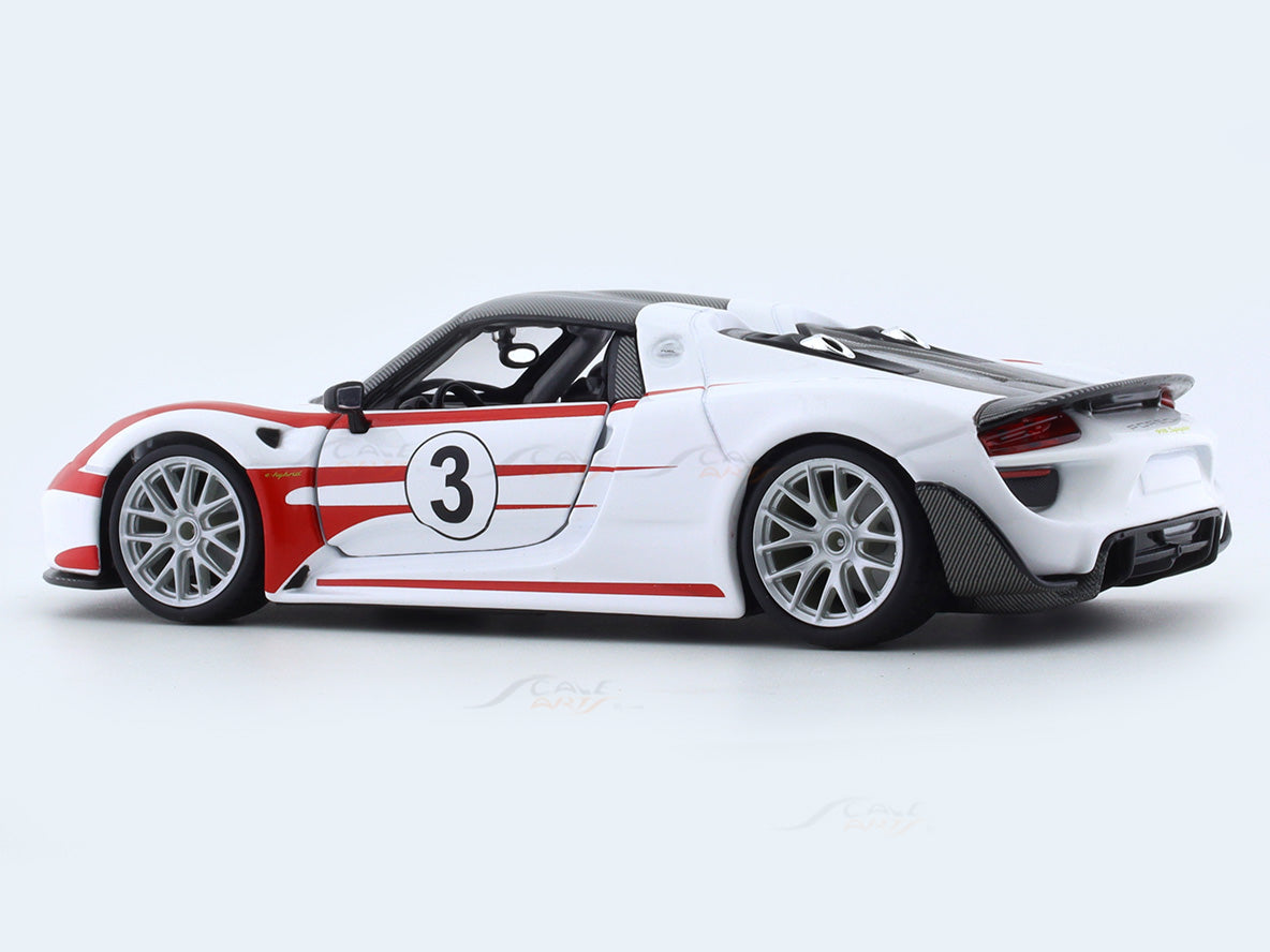 Bburago Porsche 918 Weissach 1:24 Scale Model car 14+ 18-98009