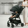 R for Rabbit Poppins Neo Baby Stroller One Size Pure Black