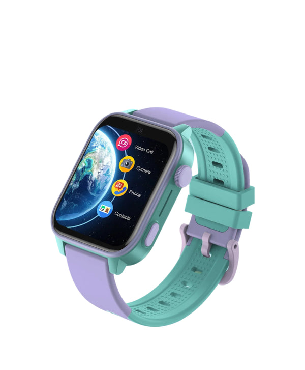 Spiky GNOME 4g Video & Voice Calling Smartwatch with - Purple