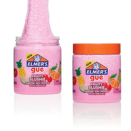 Elmer's Gue Premade Slime, Fruity Slushie Crunchy Slime, Scented
