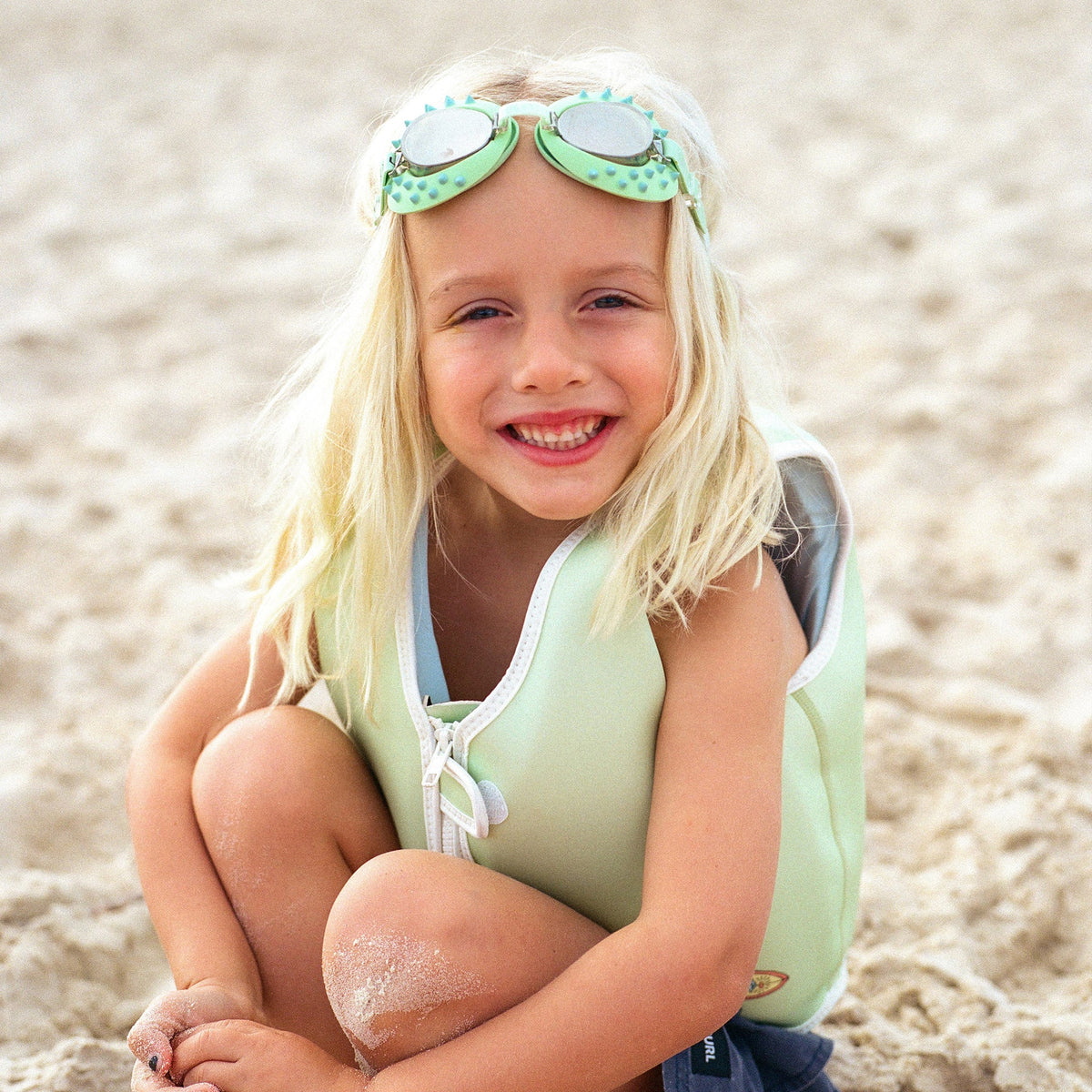 SUNNYLIFE Swim Goggles - Turtle Aqua