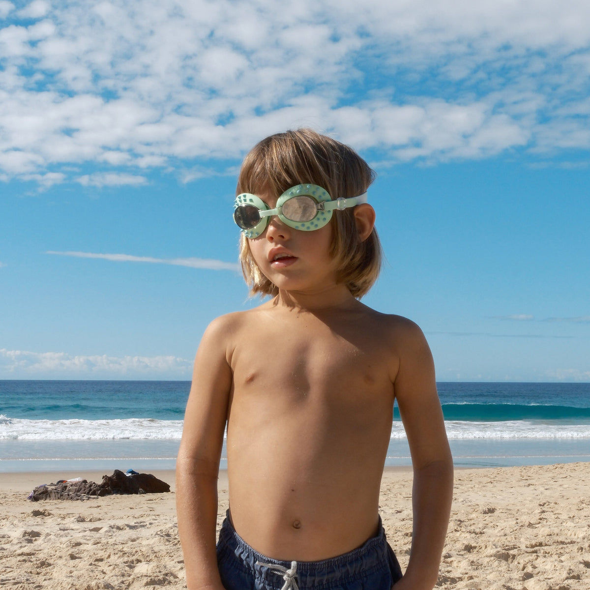 SUNNYLIFE Swim Goggles - Turtle Aqua