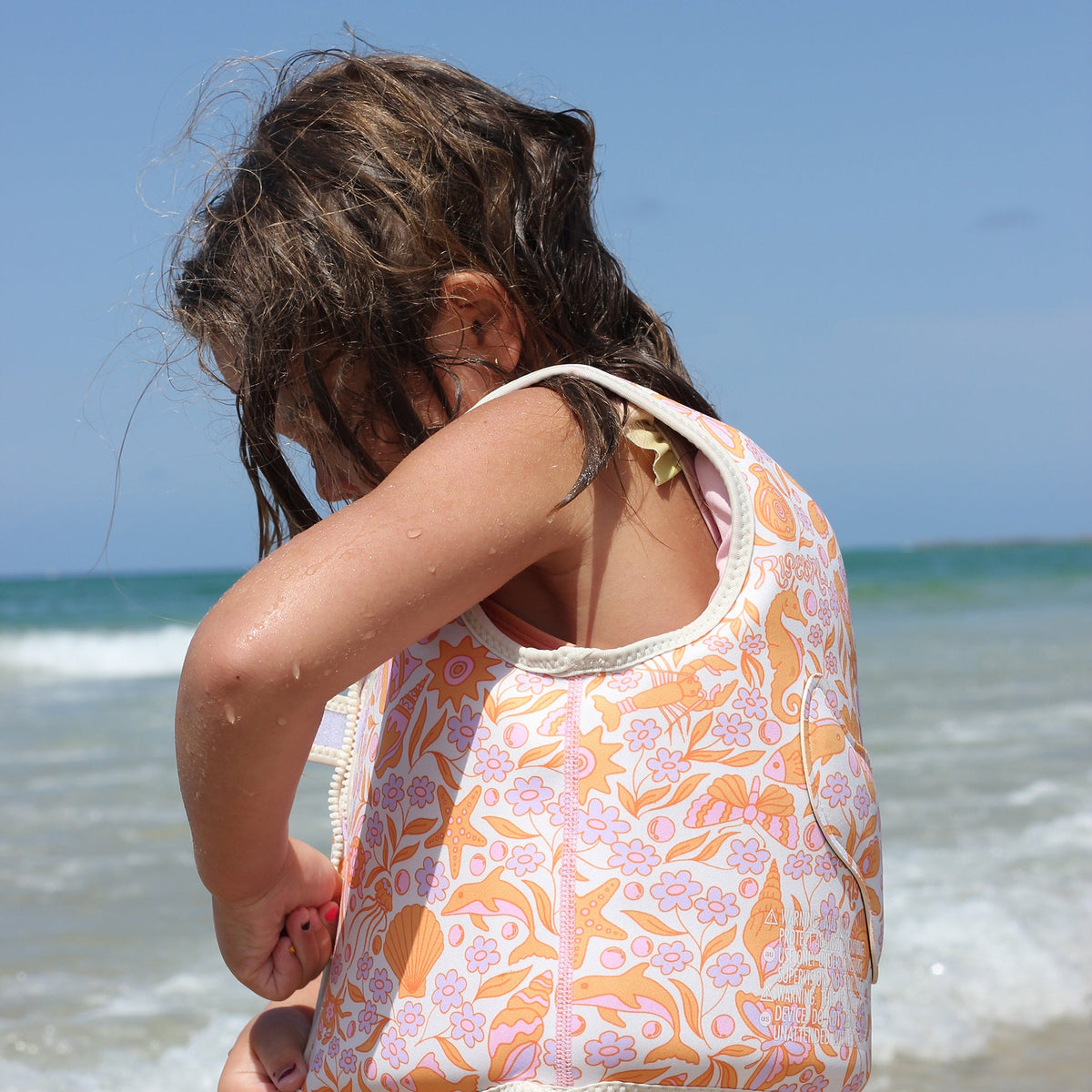 SUNNYLIFE Kids Swim Vest Ocean Magic Age 3-6 Years - Pink