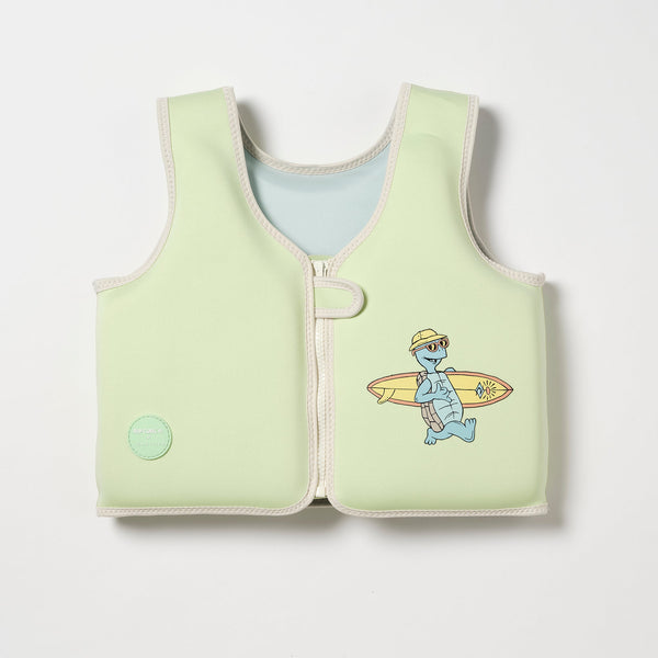 SUNNYLIFE Swim Vest 3-6 - Turtle Aqua