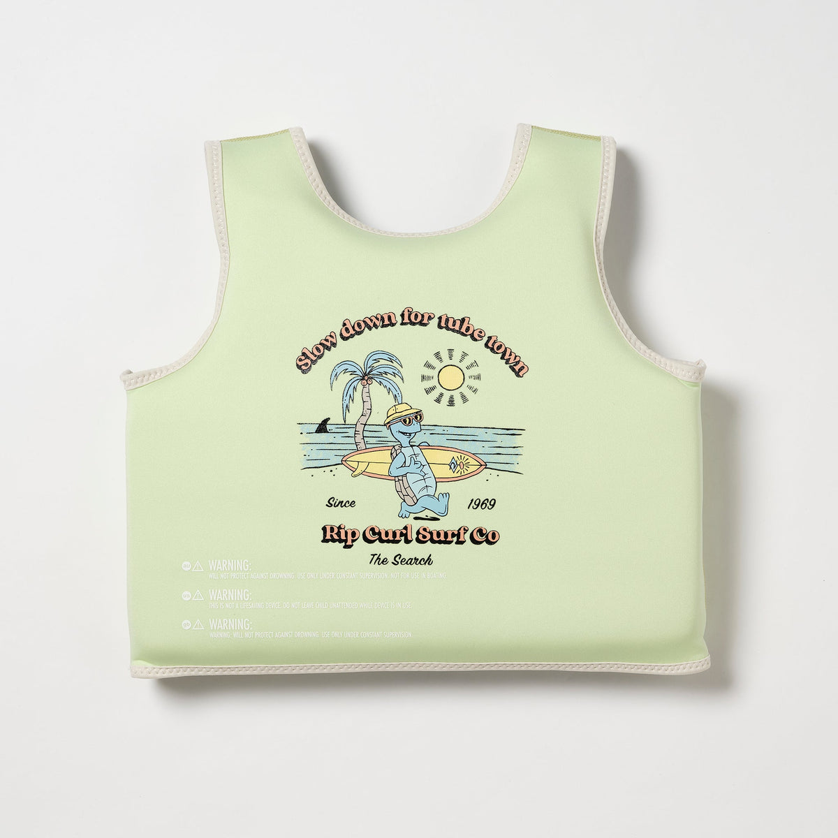 SUNNYLIFE Kids Swim Vest Shred Turtle Age 3-6 Years - Green