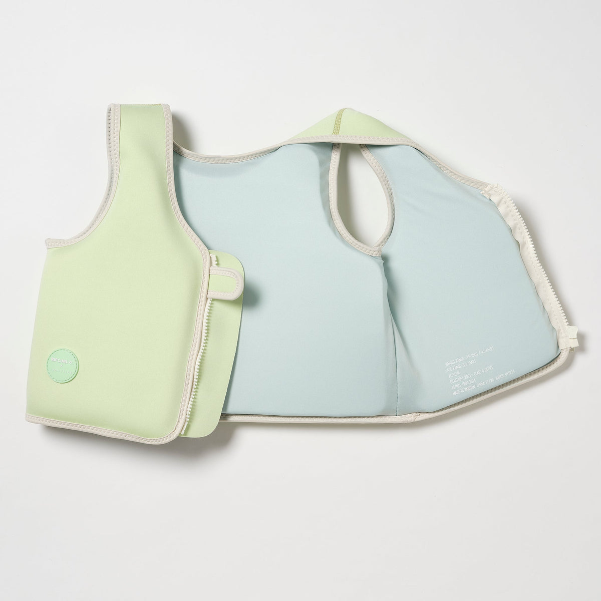 SUNNYLIFE Kids Swim Vest Shred Turtle Age 3-6 Years - Green