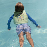 SUNNYLIFE Kids Swim Vest Shred Turtle Age 3-6 Years - Green