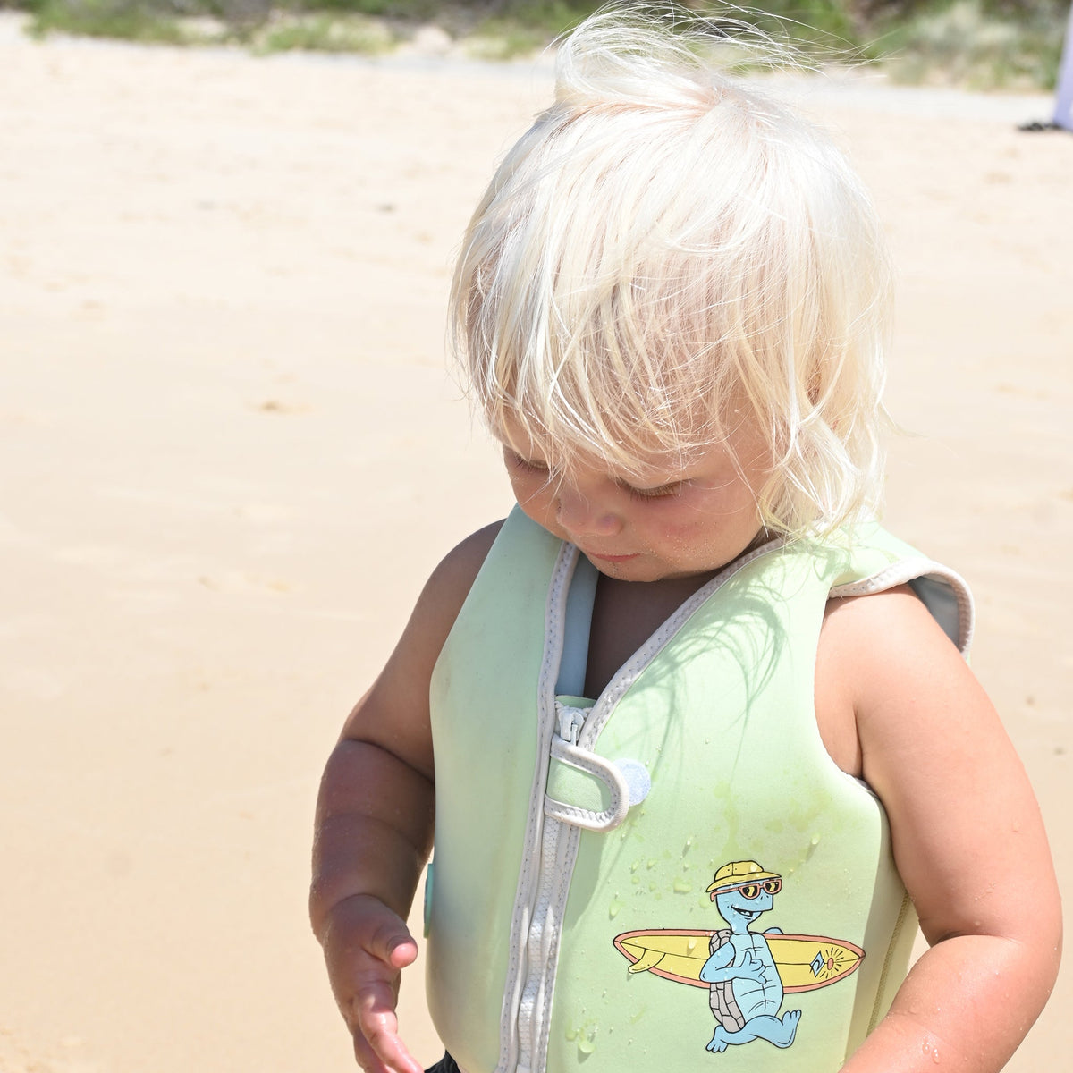 SUNNYLIFE Swim Vest 2-3 - Turtle Aqua