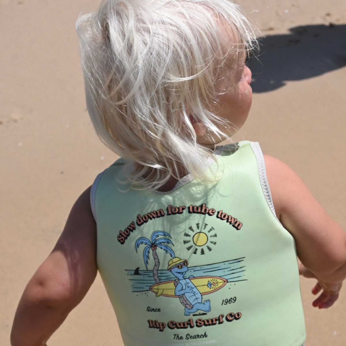 SUNNYLIFE Swim Vest 2-3 - Turtle Aqua
