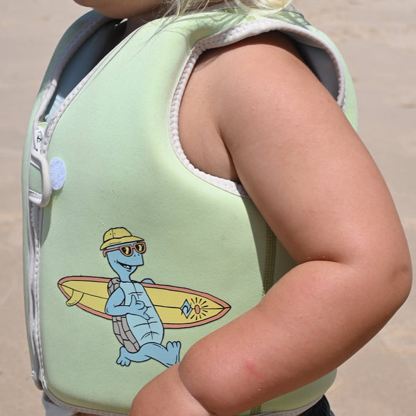 SUNNYLIFE Swim Vest 2-3 - Turtle Aqua