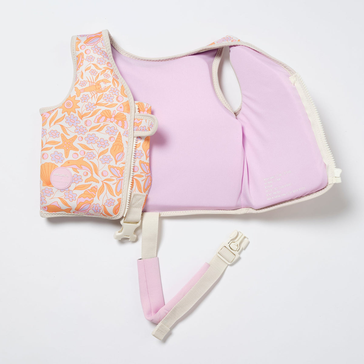 SUNNYLIFE Kids Swim Vest Ocean Magic Age 2-3 Years - Pink