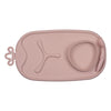 b.box Roll + Go Silicone Mealtime Mat with Spoon β Blush