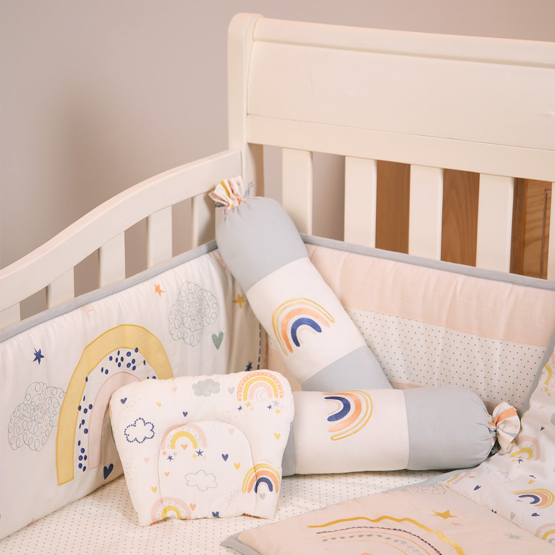 Abracadabra 6 Piece Baby Cot Bedding Set – Rainbow