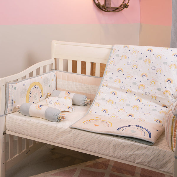 Abracadabra 6 Piece Baby Cot Bedding Set - Rainbow