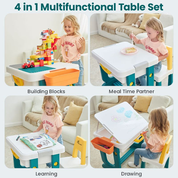 Learner Kids Study Table Set With Chair
