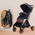 R For Rabbit Stroller Street Smart Quick Auto Fold - Gold Black