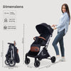 R For Rabbit Stroller Street Smart Pure Black