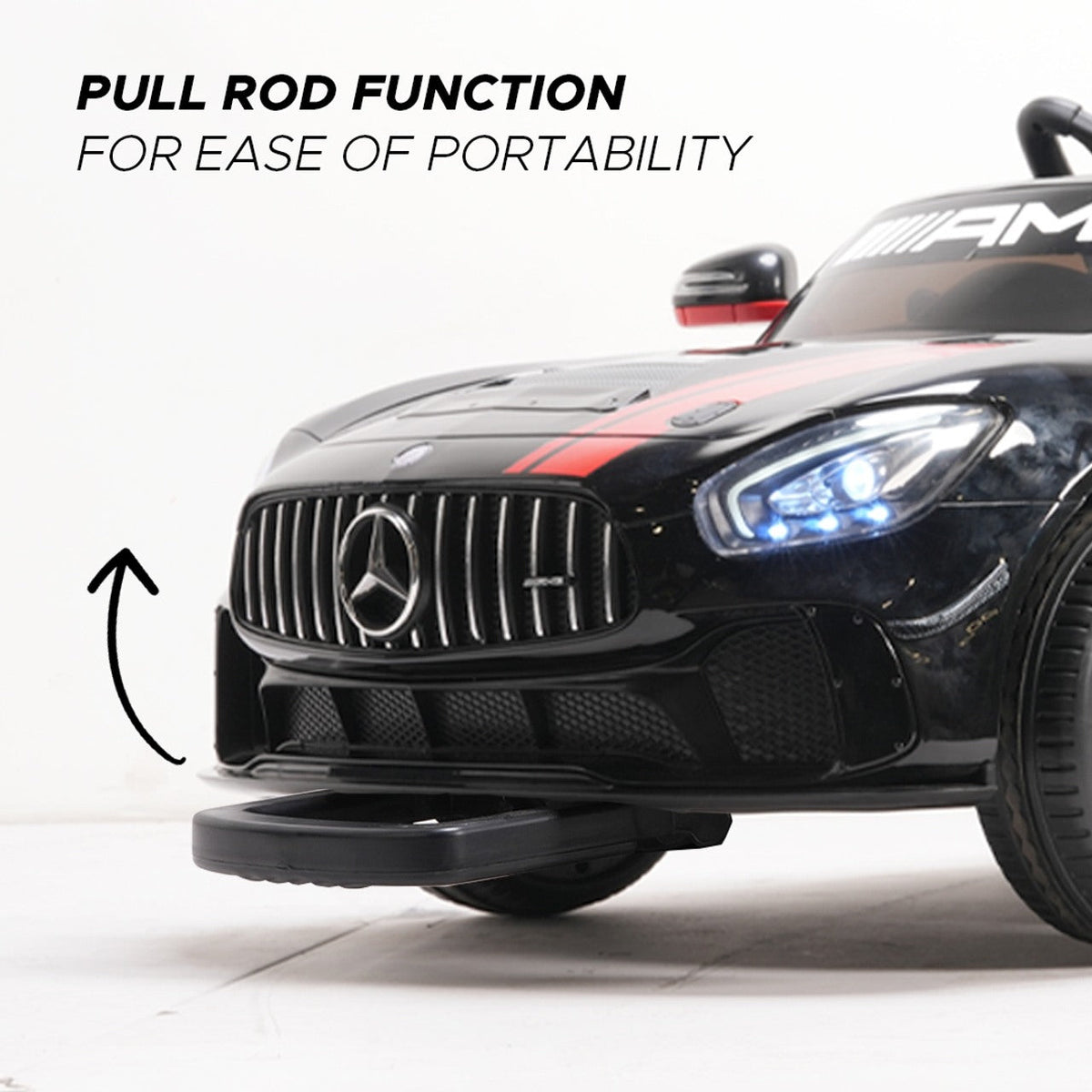 Formula Fun by EMotorad Mercedes-AMG GT4 Electric Ride-On Car 3–6Y – Black