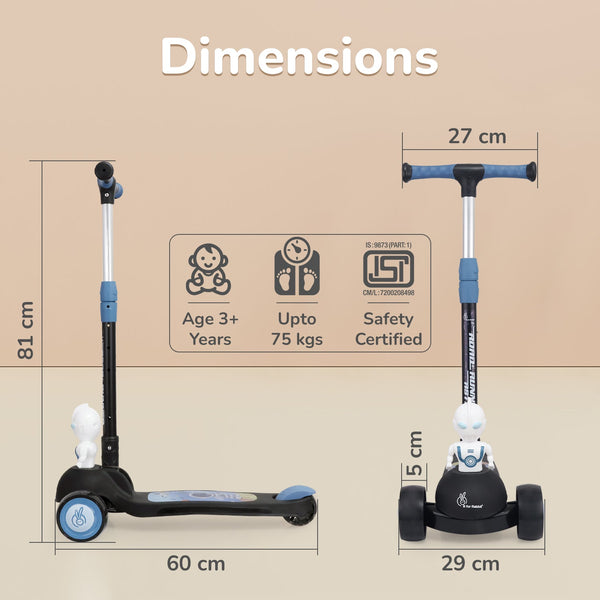 R for Rabbit Scooter Road Runner - Astro Black