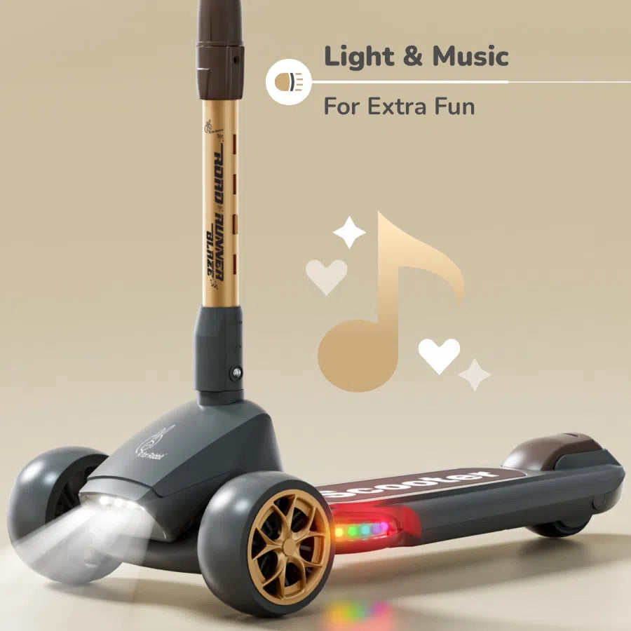 R for Rabbit Scooter Road Runner Blaze - Black Gold