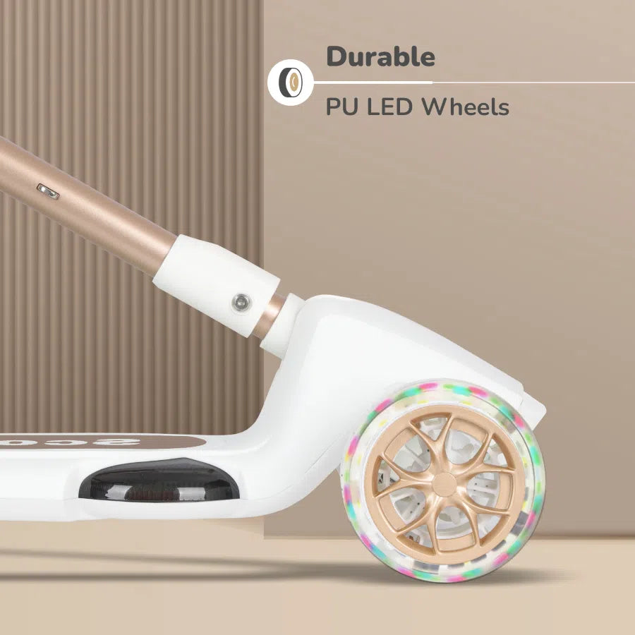 R For Rabbit Road Runner Blaze Scooter PU LED Wheels And LED lights - Cream Gold