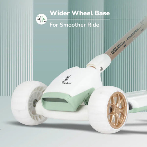 R For Rabbit Road Runner Blaze Scooter PU LED Wheels And LED lights - Green Gold