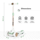 R For Rabbit Road Runner Blaze Scooter PU LED Wheels And LED lights - Green Gold