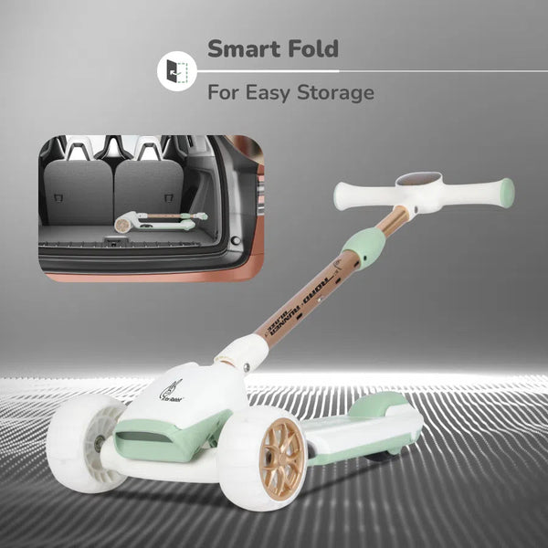 R For Rabbit Road Runner Blaze Scooter PU LED Wheels And LED lights - Green Gold