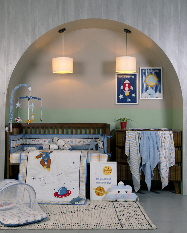 Abracadabra 6 Piece Cot Bedding Set - Rocketman