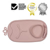b.box Roll + Go Silicone Mealtime Mat with Spoon β Blush