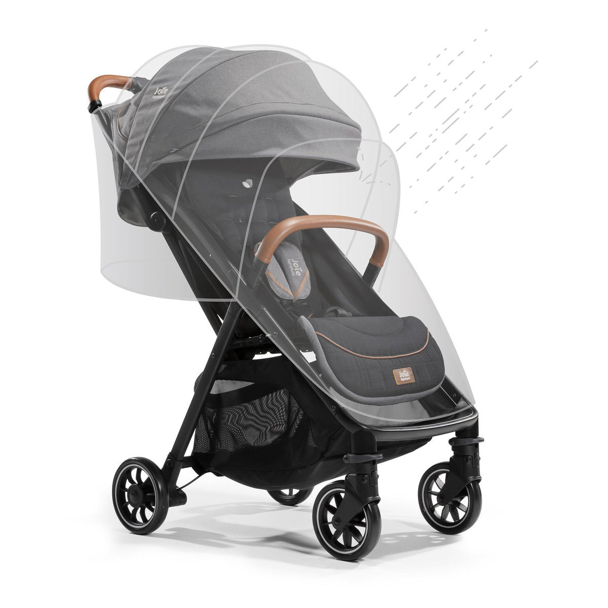 Joie Signature Parcel™ 3in1 Compact Stroller – Carbon