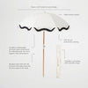 Sunnylife Luxe Beach Umbrella Casa Marbella Vintage Black